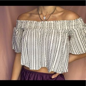 Urban Outfitters White off the shoulder top